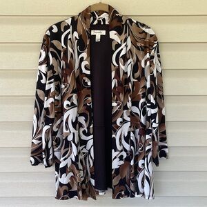 Dressbarn Open Front Stretch Knit Cardigan Size XL